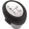 Car Passion Pomello Cambio Automatico Completo Compatibile con Smart Fortwo 450/451 1998-2014 Ricambio Impugnatura Asta del cambio Lente Argento Silver