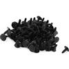 A ABSOPRO Spinta Fermi 5mm Foro Rivetti Fissaggio Plastica Nero (100Set)