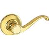 Design House 775338 - Maniglia per porta scorrevole reversibile per porta sinistra o destra, finitura ottone lucido