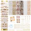 Leuyuee Perline Per Braccialetti Kit Kit per la creazione di, per Gioielli Fai Da Te,pietre preziose naturali,per Gioielli Braccialetti Collane Anelli Orecchini
