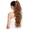 WIG ME UP - N1095-V-27 Toupet Coda di cavallo Estremamente lunghi e Voluminosi Ricci Biondo Biondo ramato 65 cm