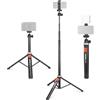 NEEWER Treppiede per Cellulare e Fotocamera, Telecomando e Supporto, TS05 | Compatibile con iPhone, GoPro, Canon, Sony DSLR, Bastone Selfie Portatile in Metallo 62,9, Supporto da Viaggio per Video