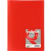 Grafoplás Grafoplas I Cartella con buste in plastica I 20 buste trasparenti I Formato DIN A4 Rosso I Serie Poliple Opaco I Made in Spagna I Coperchi Flessibili I Grande Capacità di Immagazzinaggio