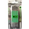 Strumento di allegato (ANEX) ANEX Color Bits Square Double-Ended SQ#3 x 110 Set di 5 ACS5-3311 NUOVO
