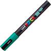 Uni-Ball POSCA - Pennarello acrilico PC-3M con punta tonda fine, verde smeraldo | Pennarello con punta arrotondata da 0,9-1,3 mm per quasi tutte le superfici