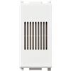 Vimar 14370.SR Plana Suoneria/ronzatore, funzione settabile staccando e ruotando il coperchio di 180°, alimentazione 12 V~ (SELV) 50-60 Hz, bianco