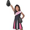 amscan Costume da Cheerleader per Bambini, Colore: Nero, Rosa e Bianco