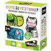 HEADU - Come si Vestono, Osservazione e Memoria per i più Piccoli, Un Gioco Educativo per Bambini dai 2 ai 4 anni, Made in Italy