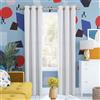 Sun Zero Halton Bright Vibes - Tenda oscurante 100%, 101,6 x 213,4 cm, colore: Bianco