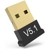 calonny Adattatore Bluetooth 5.1 usb, Chiavetta Bluetooth per PC Laptop EDR Dongle USB Bluetooth Compatibile con Windows 11/10/8.1/7/linux