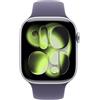 Apple Watch Series 11 GPS 46mm Silver Aluminum Case Sport Band S/M - Purple Fog