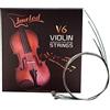 Imelod Set completo di corde per violino (G-D-A-E) per violino con anima in acciaio Ferita in nichel-argento con estremità a sfera nichelata per 4/4 3/4 1/2 1/4