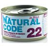Natural Code per Gatto da 85g Gusto 22 - Tonno e Fegato di Manzo