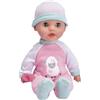 Simba Laura Little Patente 105140520 - Bambola per corpo molle, 5 pezzi, accessori medici e sonori, stetoscopio interattivo, occhi da sonno, 30 cm, dai 2 anni in su