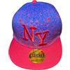 Generico Cappello New Y Rosso e Blu Lettere Rosse Moda Uomo Berretto New Era Sport Taglia 7 1/4 58cm Gadget Accessorio Idea Regalo Uomo Donna Bambino