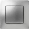 Famatel 9204, Interruttore Incrociato da Incasso Colore Grigio Alluminio, 8,5 x 8,5 x 5 cm
