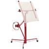 VEVOR Sollevatore di Pannelli in Cartongesso da 3353 mm, Carichi Pesanti da 68 kg con Braccio Telescopico Regolabile, Ruote Bloccabile, Ideale per Installazioni su Soffitti e Pareti Rosso