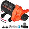 VEVOR Pompa a Membrana dell'Acqua per Camper 12 V CC 15,1 L/min, Pompa dell'Acqua a Membrana Autoadescante a 3 Camere con Pressostato Automatico, Pressione max. 40 PSI per Barca RV Camper