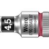 Wera, 8790 HMA HF Bussola per cricchetto Zyklop con attacco da 1/4 con ritegno vite, 4,5 mm