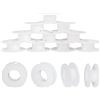 PH PandaHall 20pz Bobine di Plastica Vuote Bobina Vuota per Corda, 20mm Bianco Bobine di Plastica per Filo Bobine per Cavi Artigianali Corda per Cavi Rotolo di Catena