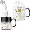 Custom Moments Tazza divertente da uomo, per il 40° compleanno, personalizzabile, magica tazza sensibile al calore, regalo di compleanno per papà, festa del papà, regalo per lui, marito, fidanzato