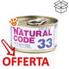 Natural Code 33 Cat Adult al Tonno e Orata e Mela in Jelly - Lattina Da 85 Gr - CONFEZIONE RISPARMIO