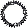 GOTOTOP Bici Corona a 32/34/36/38T BCD 104 Mountain in Acciaio Singolo guarnitura Catena Anello Parti di Riparazione, Nero, 34 Denti