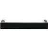Kartell Rail Portasciugamani in Plastica, 7.5X30X4 Cm, Nero Lucido