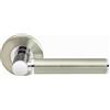 Designer Levers 8803DN Titania - Coppia di maniglie a leva su rosetta, finitura doppia, per uso interno.