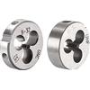 QUARKZMAN 8-32 UNC e 10-32 UNF Rotondo Matrice Set, Macchina Filo Mano Destra Filettatura Matrice, Lega Utensile Acciaio