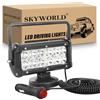 SKYWORLD 7 pollici 36W Faro da ricerca Led, Faro da lavoro a LED da con magnete base magnetica, Spot Luci di Lavoro a Led 12V 24V per Auto Fuoristrada Camion 4X4 SUV ATV UTV Barca