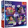 Trefl - Elio, Missioni extraterrestri Elio - Puzzle 4 in 1, 4 puzzle, da 35 a 70 pezzi - puzzle colorati con personaggi delle fiabe, divertimento assicurato per bambini dai 4 anni in su