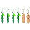 MiaLover Squeeze Toys Edamame, arachidi, ciondolo a forma di figlio di pecora, portachiavi Squeeze Toys Squeeze divertente per ridurre l'ansia e lo stress per la catena del cellulare