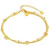 VICKWOOD cavigliera/bracciale da donna con motivo dell'albero della vita in oro, argento o oro rosa Placcatura in oro 18 carati Gioielli impermeabili in acciaio inossidabile da donna (F.Ketten_Gold)
