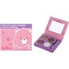 Take Care Care Bears - Palette di trucchi per bambini, 4 ombretti, pennello e specchio, atossica, vegana e dermatologicamente testata, set di bellezza da viaggio e regalo per ragazze