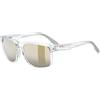 Uvex poise - occhiali sportivi per adulti - 100% protezione UVA, B, C - specchiato - black-demi matt/mir.green - one size