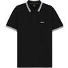 BOSS Paddy Curved, Polo Moderno, Uomo, Nero (Black 001), 3XL