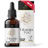 Santenour Vitamina D3 + K2 Gocce - 25 µg di vitamina D3 e 20 µg di vitamina K2 al giorno - altamente biodisponibile con olio di cocco - vegano, senza alcol, senza glutine, lattosio, gelatina, qualità premium