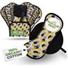 Natissy Salvaslip riutilizzabili con stampa antiscivolo in cotone organico per (Wild Instinct, Medium)
