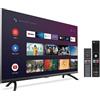 Strong - Smart TV 40″ (100 cm) Full HD SRT40FD5553 - con Android TV - Immagini eccezionali - Triplo sintonizzatore - 3 porte HDMI (1 ARC) + 2 porte USB + AV + presa antenna/satellitare - Nero