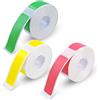 AYHYHLJZJ 3 Rotoli Di Nastro Adesivo Impermeabile Per Trasferimento Termico 12 x 40 mm - Compatibili Con Stampanti D11s/HP2S/HP3/HP4 - 160 Etichette Alta Qualità In Rosa, Giallo E Verde