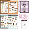 SMARSTICKER Diner Ristorante Server Play Set Fingere Cibo Gioco Cucina 1 Pz Ricevute Pad 2 Menu Ristorante Doppio Lato Cameriera Giochi di Ruolo Accessori per Ragazze Ragazzi Festa Apprendimento Regalo di