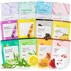 Sikeydels 12 Pezzi Maschere viso in Tessuto,Maschera Viso Idratante, Daily Care mascheraviso in tessuto,Maschera BellezzaViso,Maschere VisoIdratante per la Cura della,Ogni Condizione Della Pelle per Donne