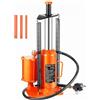 VEVOR Cric a Bottiglia Pneumatico Idraulico con Capacità di Sollevamento di 12 Tonnellate, Martinetto a Bottiglia Intervallo di Sollevamento 265-505 mm, Pneumatico/Manuale, Riparazioni Auto
