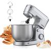 VEVOR Impastatrice Mescolatore per Cucina, Macchina per Impastare da 1500 W con Ciotola in Acciaio Inossidabile 5,7 L, Gancio per Impastare, Frusta, Inclinazione Regolabile a 10 Velocità