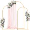 VEVOR Supporto per Fondale ad Arco 2,2 / 2 / 1,8 m, Set da 3, Struttura Stabile, Facile da Montare, Set di Fondali ad Arco per Feste per Matrimoni, Feste di Compleanno, Decorazioni per Cerimonie