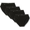 Sloggi Basic+ Tai 4p, Slip Donna, Nero (Black), 36