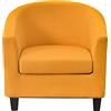 Meigeh Copripoltrona 1 posto chesterfield elasticizzato Copertura poltrona cocktail fodera poltrona chesterfield 2 pezzi copripoltrona universale Giallo terra