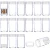 FINGERINSPIRE 16 Pz Tubo di Stoccaggio per Monete Trasparente Rotondo Porta Monete in Plastica con Spugna 33x56mm Protettiva Tubi di Raccolta per Monete Monete Commemorative(Diametro Interno 29mm)