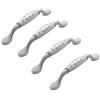 ANSIEDIO 4 pezzi Maniglie per Mobile in Lega di Alluminio Ceramica, Maniglie per Mobili Maniglia in Ceramica Stile Europeo per Ante di Armadi, Cassetti, 96mm